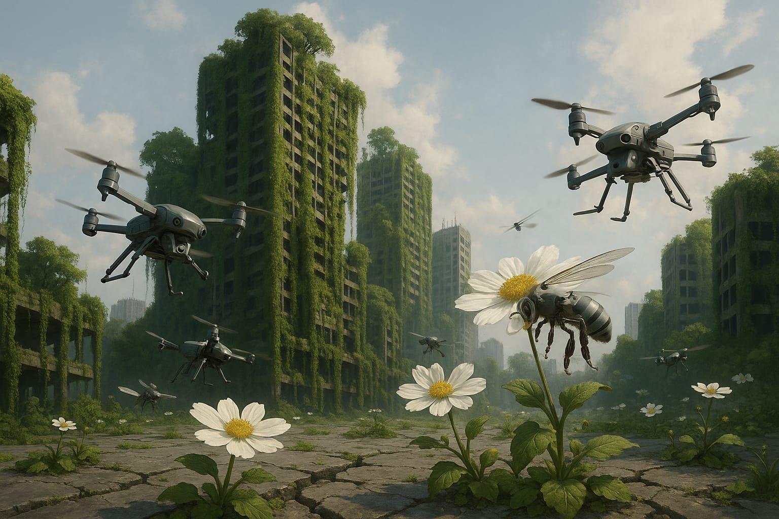 Machines have wiped out the human race