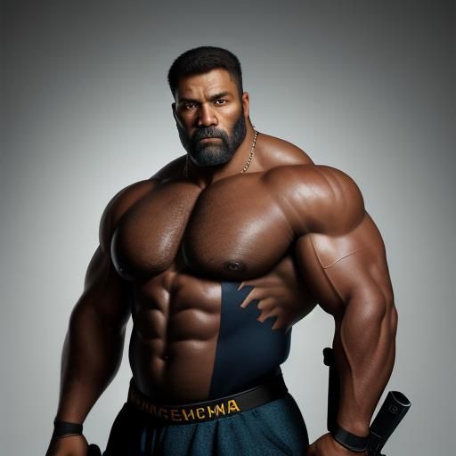 bear bodybuilder.
