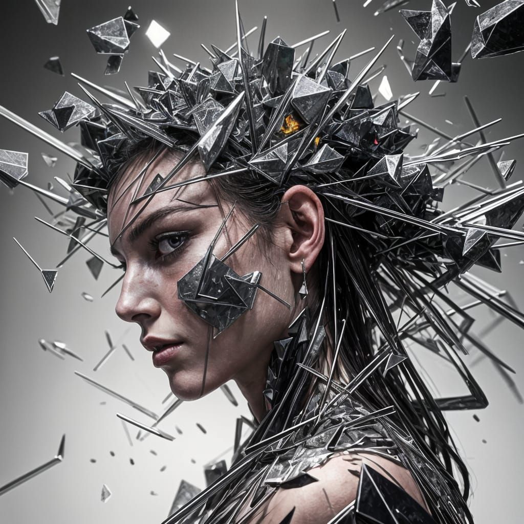 Human figure: Flesh to Fragments  by @allai