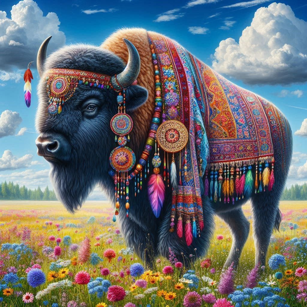 Bohemian Bison  by @zephyrael
