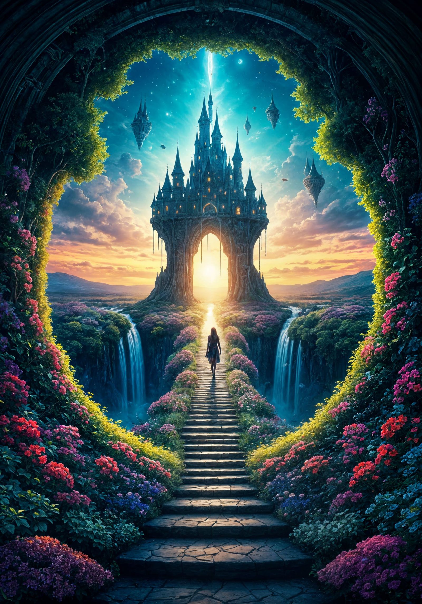 The Dream Seeker’s Odyssey: A Surreal Journey to the Floating Psychedelic Castle of Enchantment  by @Heralyn