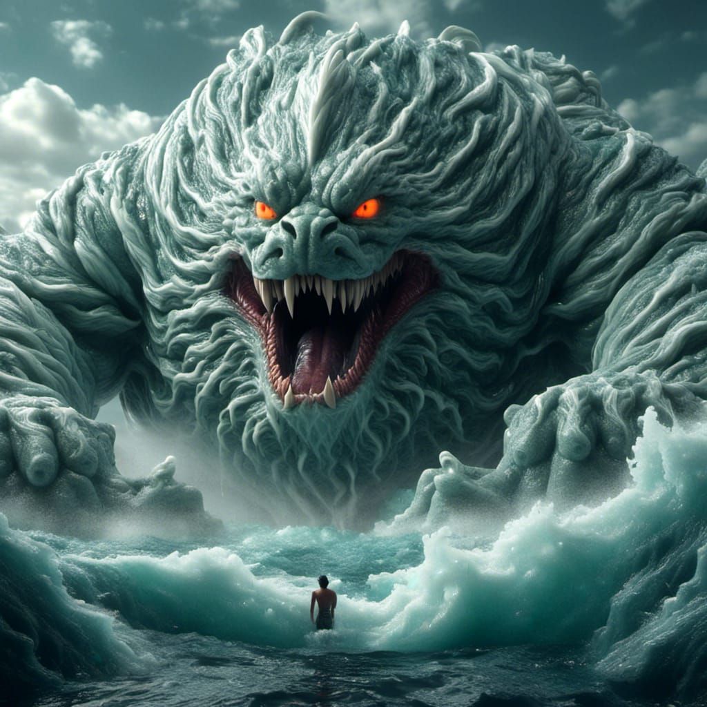 <lora:Symbiotic:1.0>  a giant whirlpool with a giant cloud sea monster mouth, from above, extremely detailed, fantasy, dark fantasy, high qu...