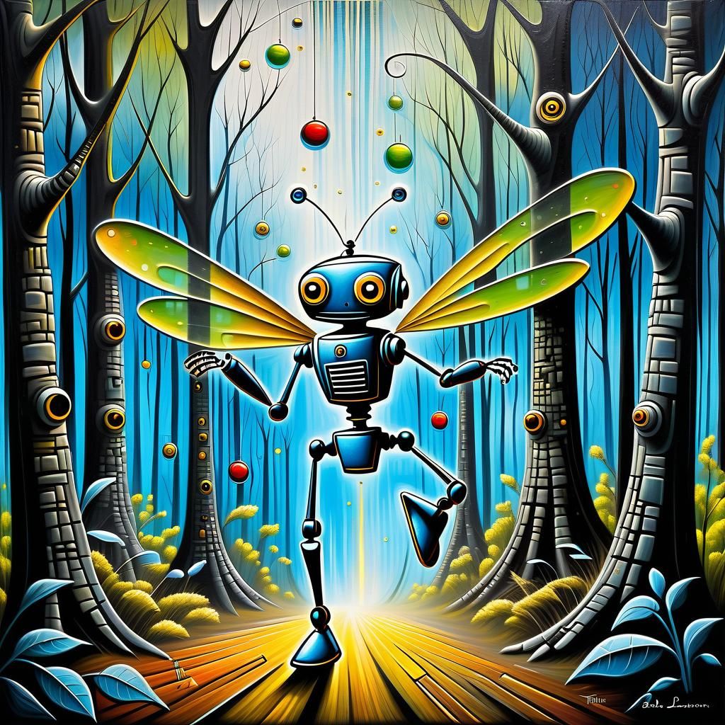 Robot and the Fireflies 16
