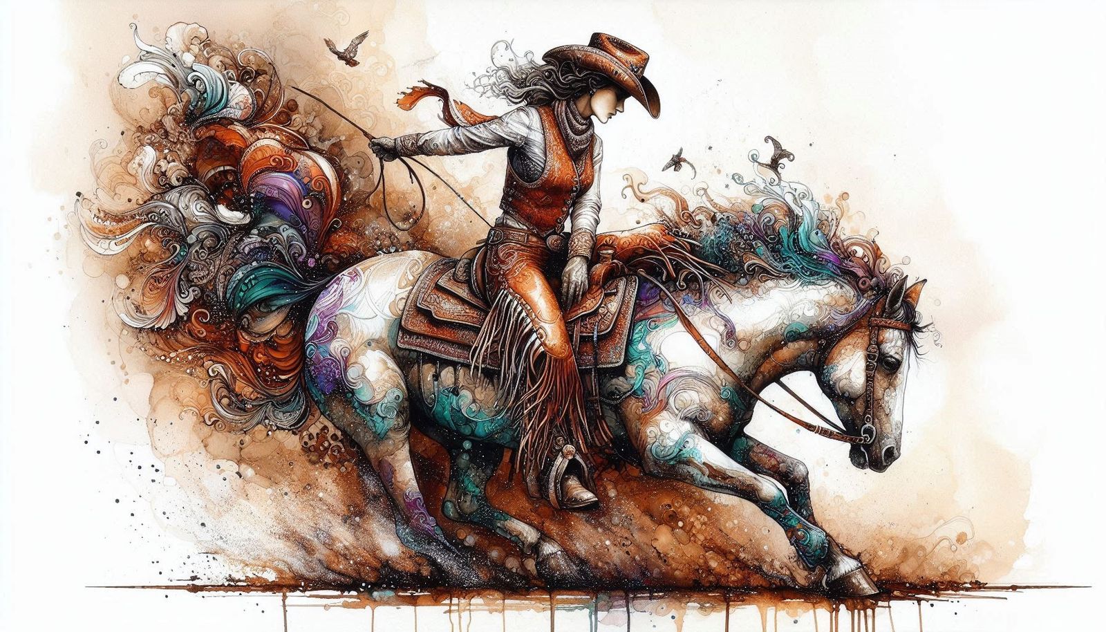 I Said Whoa! ~ Alcohol Ink