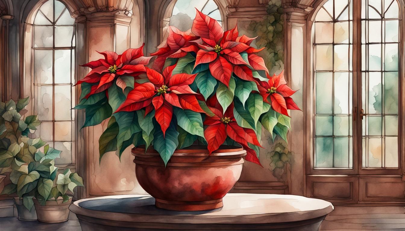 Poinsettia flowers
