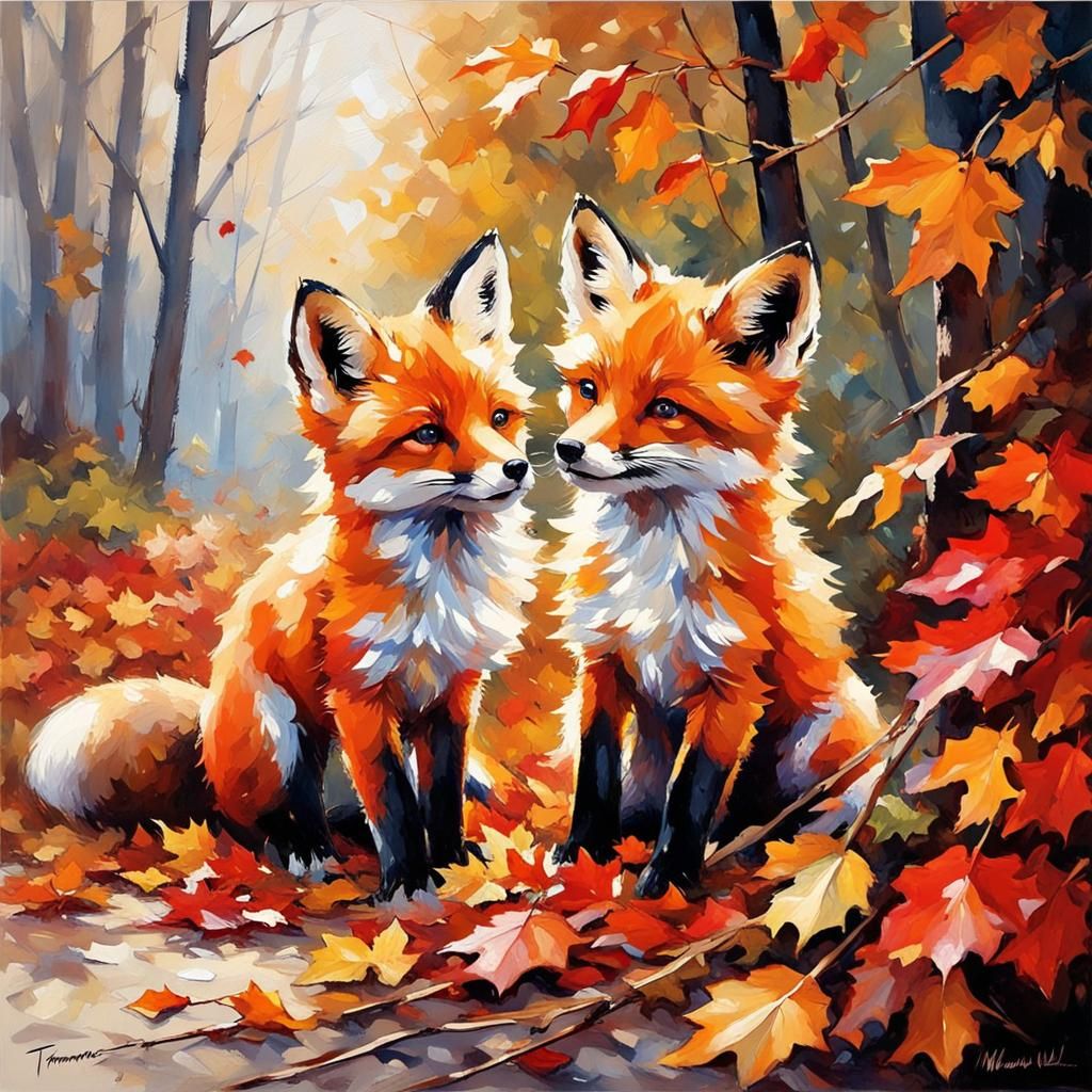 A Touch of Autumn  by @Shywolf