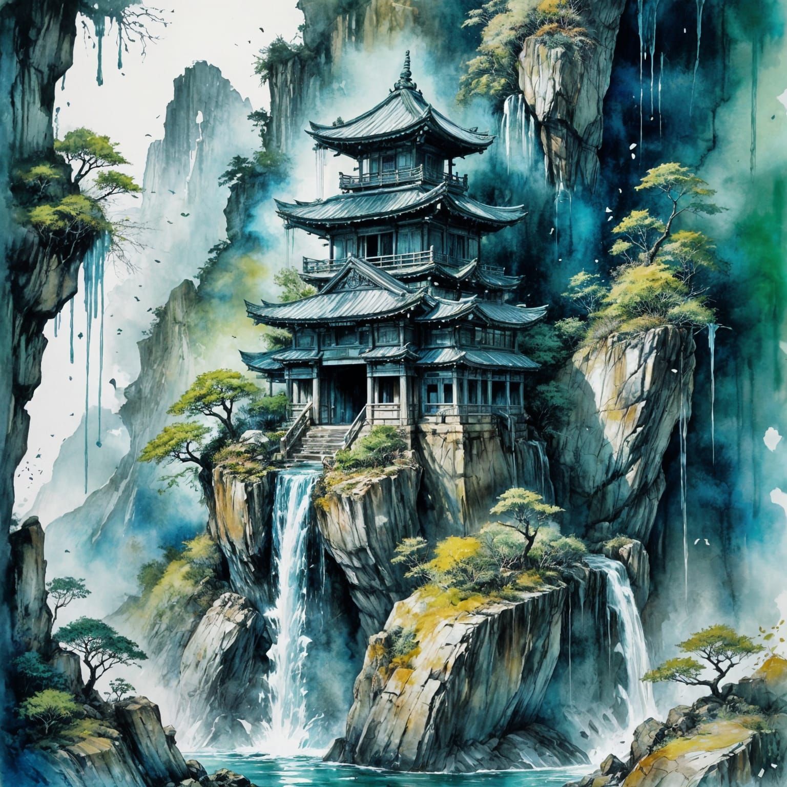 Hidden mysterious Japanese temple   by @Dreamer in Hell