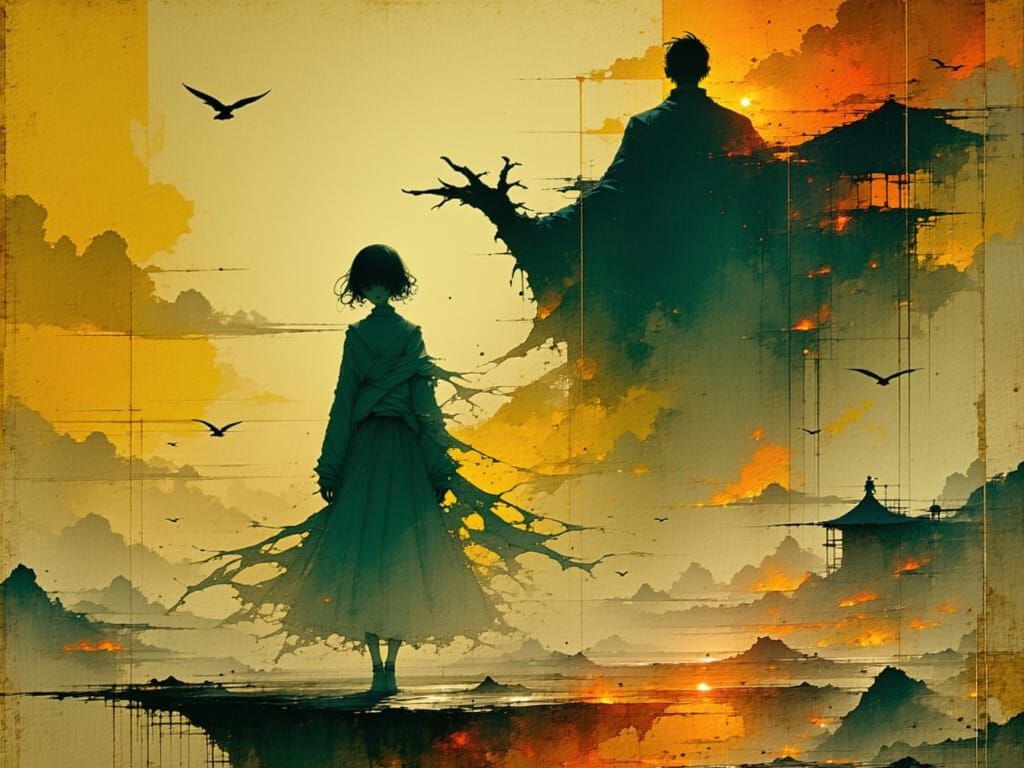 Regal Woman in Dystopian Apocalypse