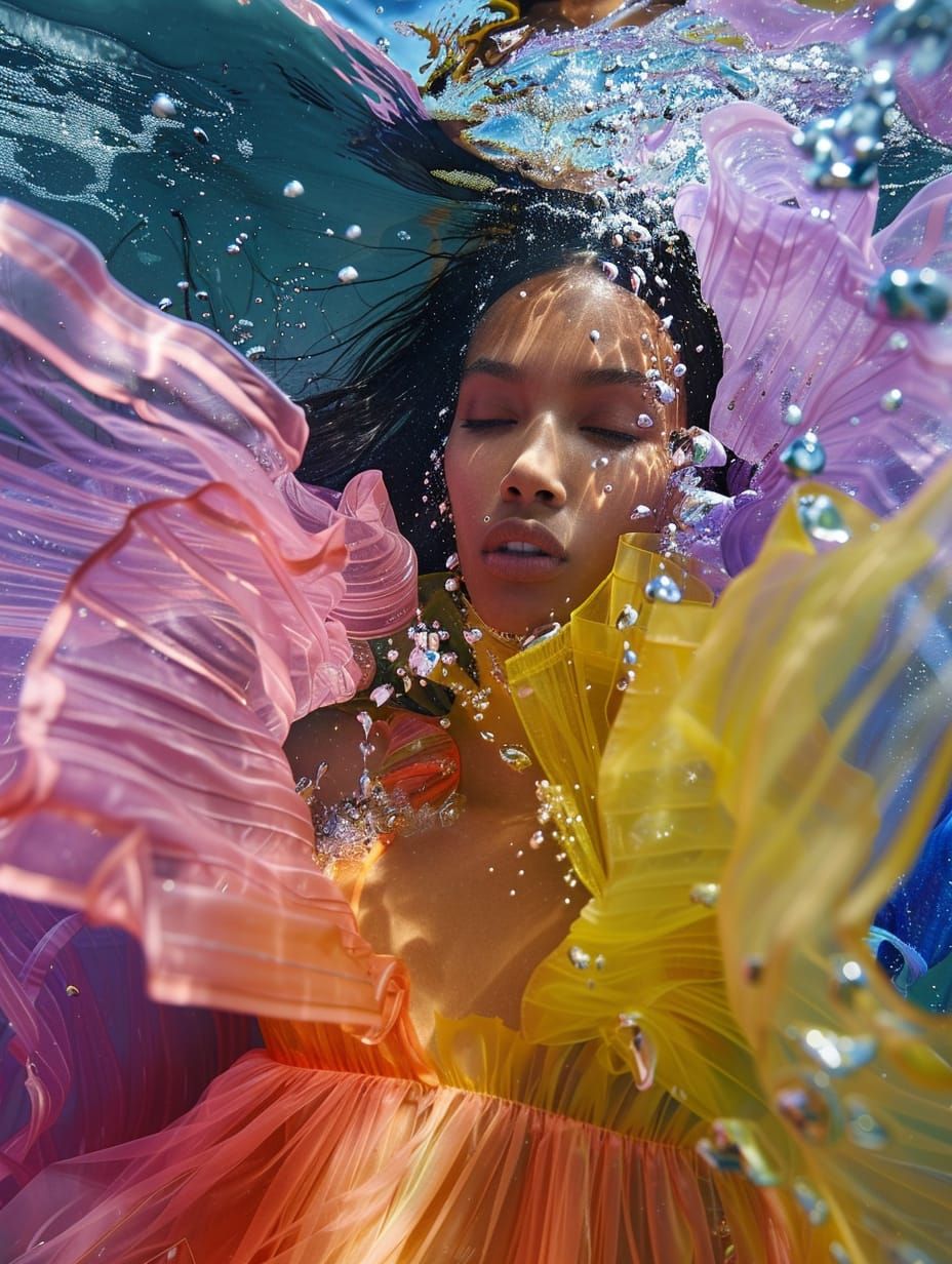 Underwater rainbow