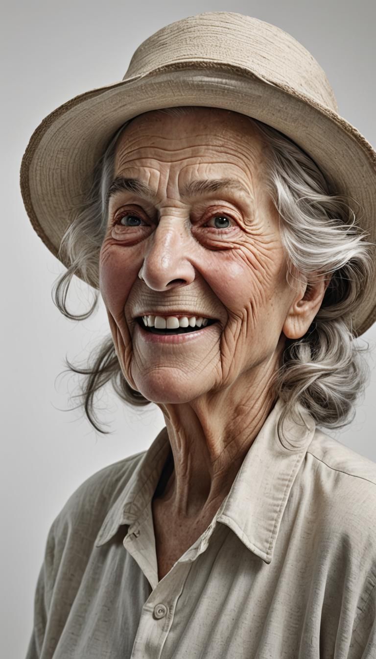 Photorealistic, ultra sharp eyes, Leibovitz studio, pure whi...
