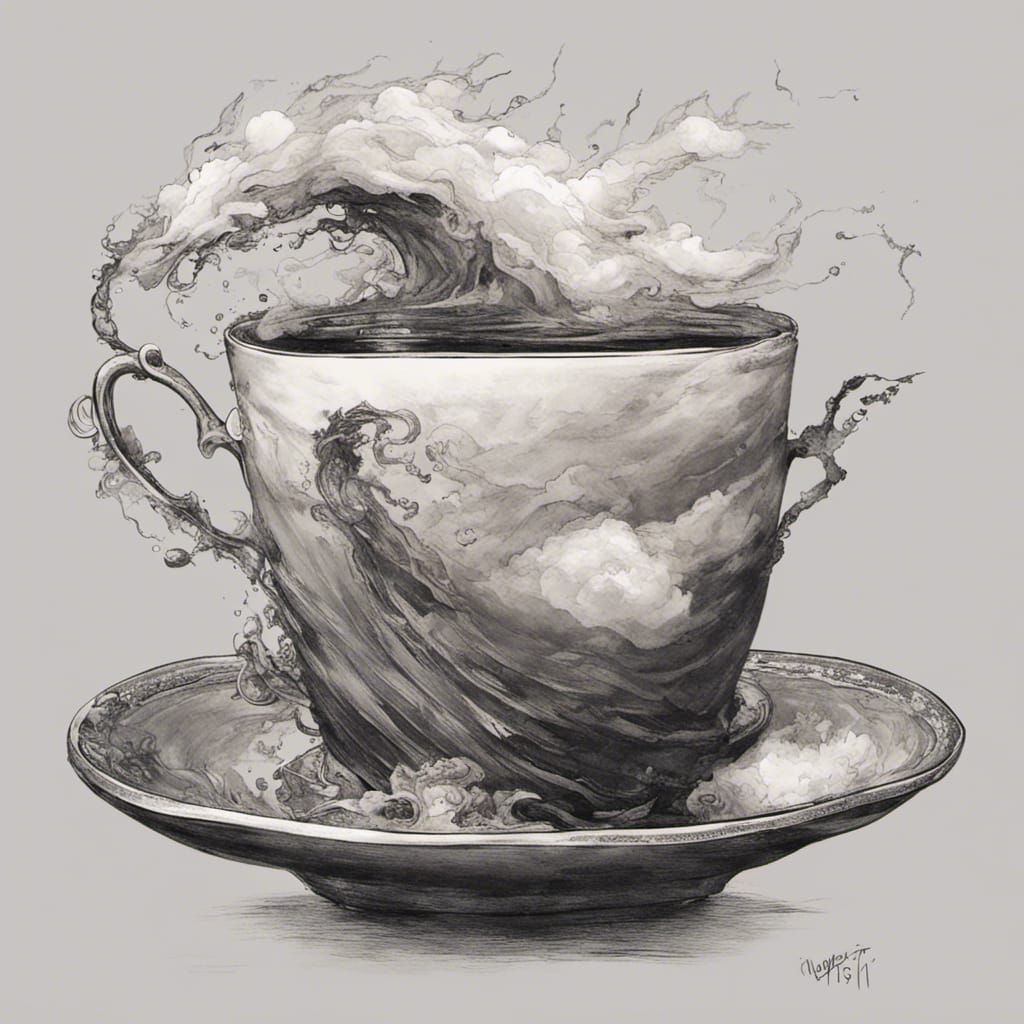 Tempest in a Teacup AI Generated Artwork NightCafe Creator