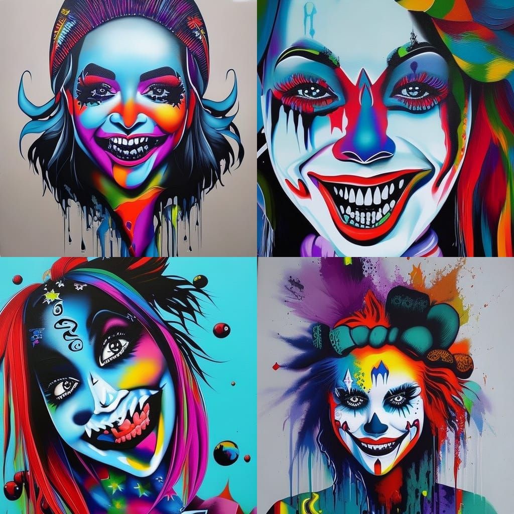 Deranged Clown Girl