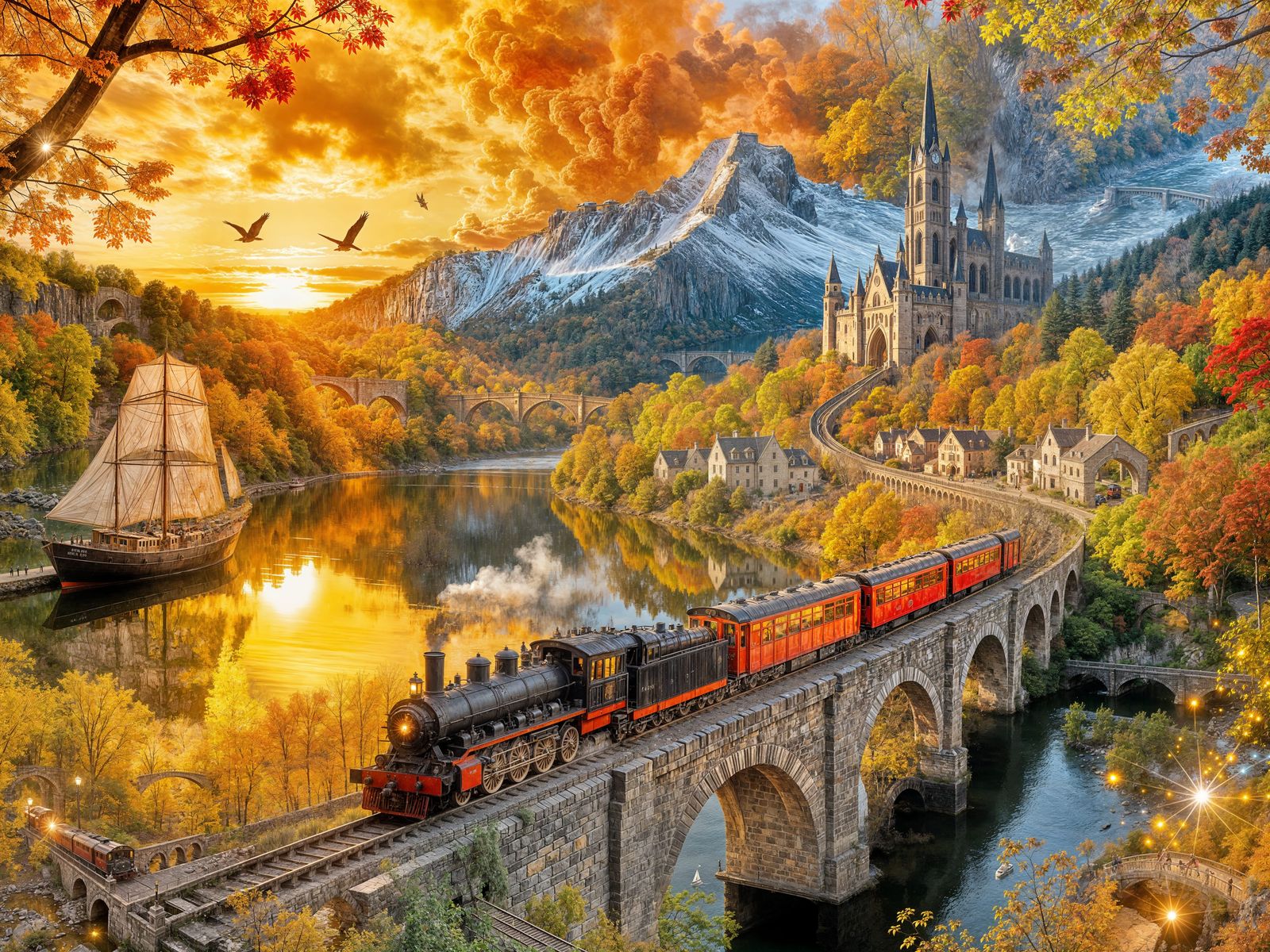 Train and Landscape  by @ONC