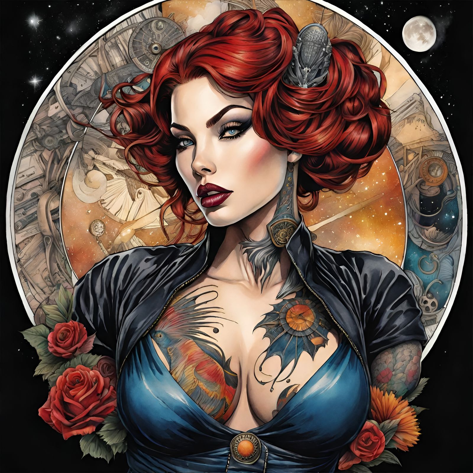 Tattoo Portrait  by @StateOfAttic