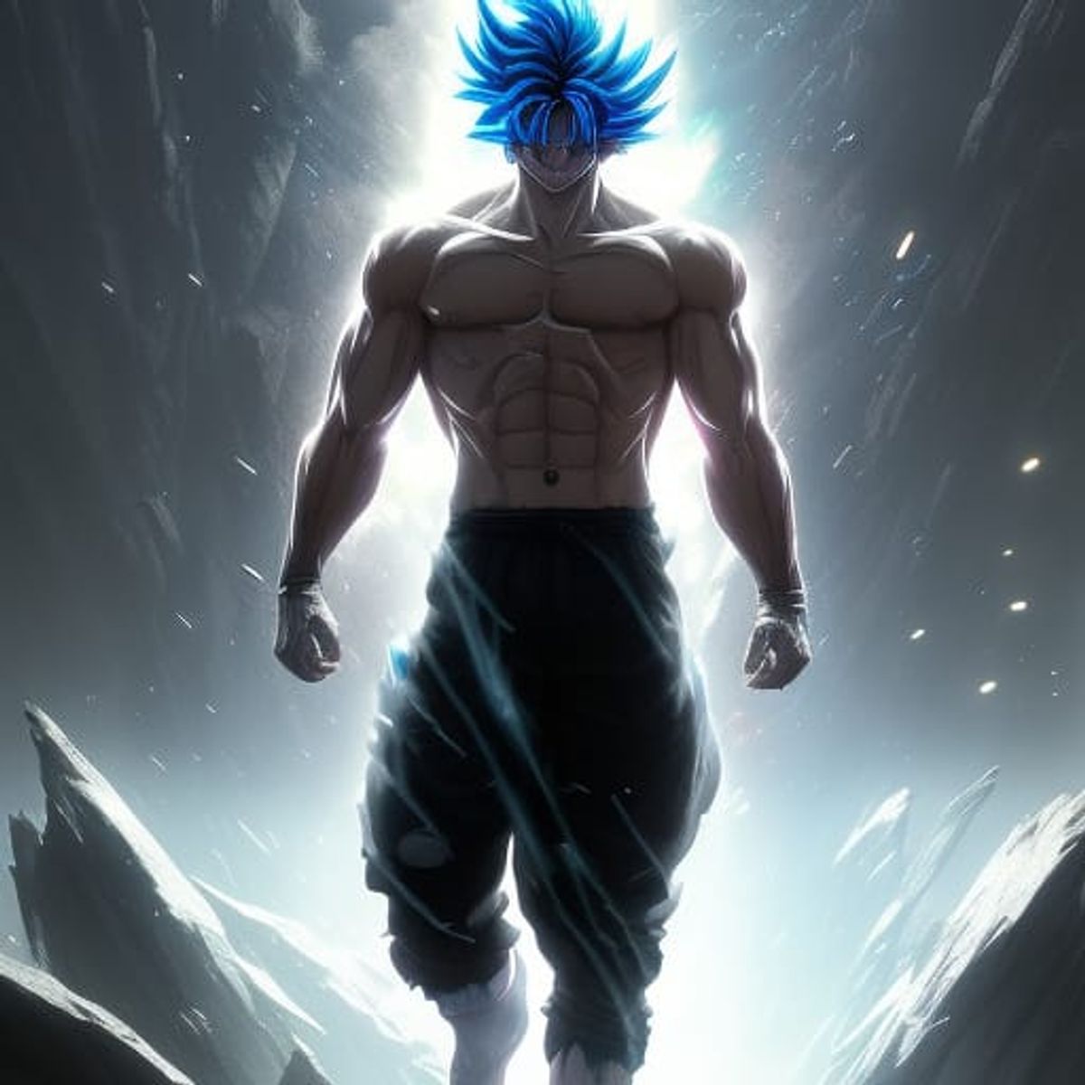 Ultra instinct Giga chad - AI Generated Artwork - NightCafe Creator