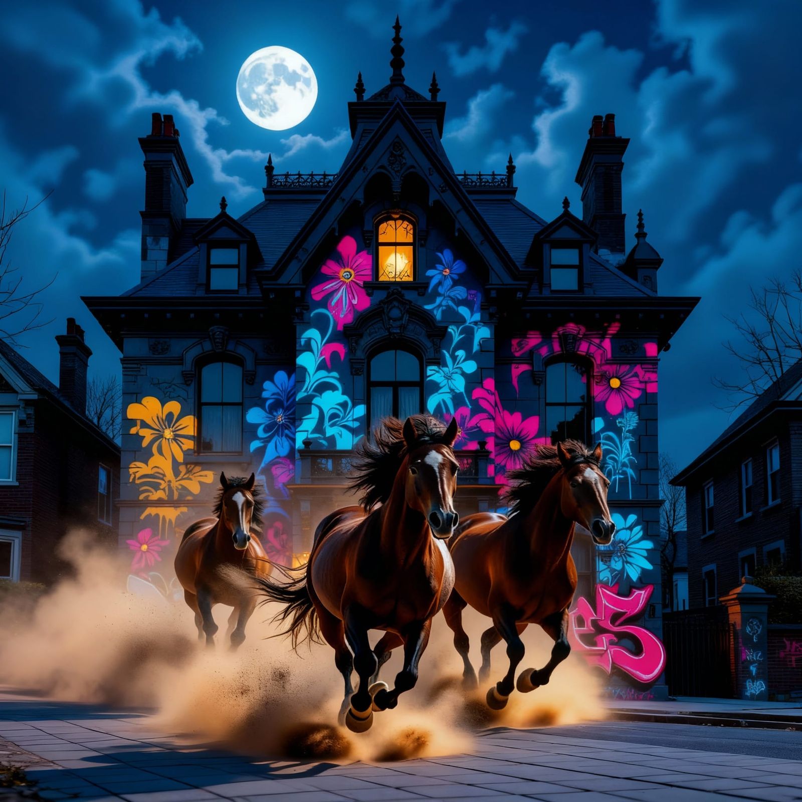 Horse in Scenic Background