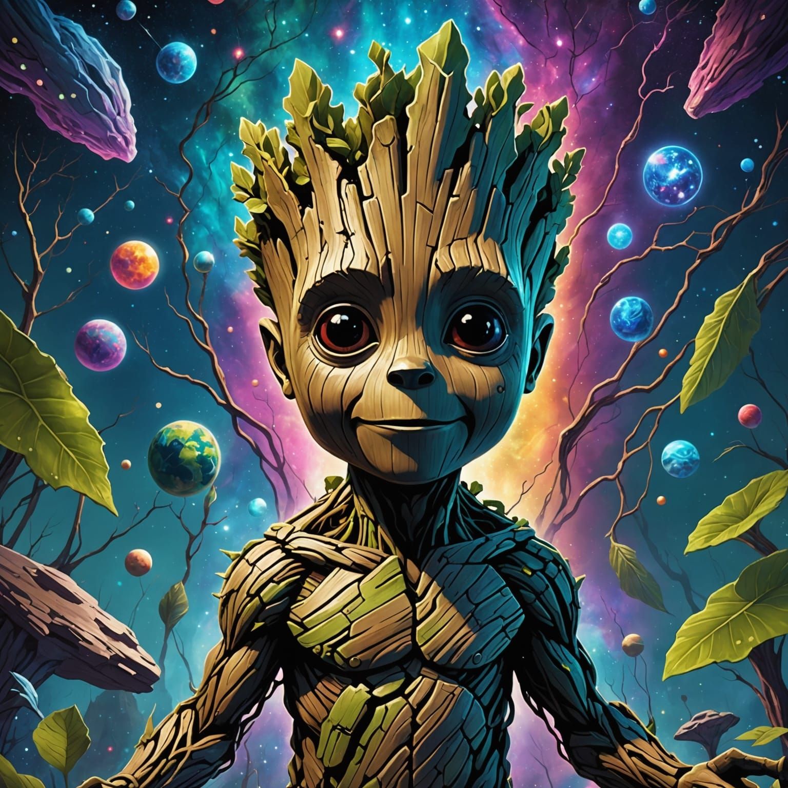 Baby I am Groot - AI Generated Artwork - NightCafe Creator