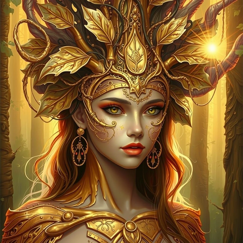 A gold dryad 