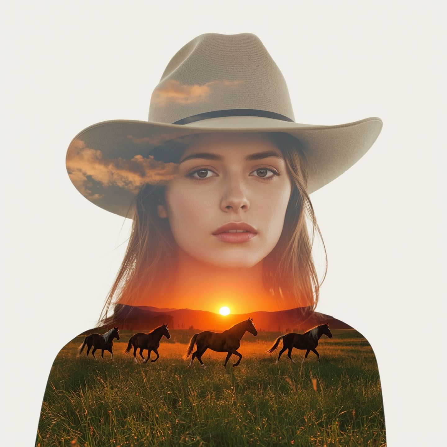 A double exposure style