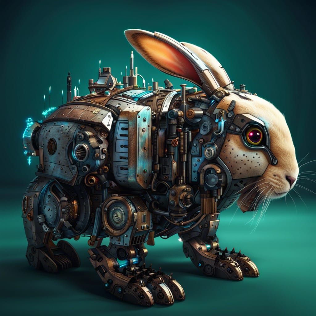 Rabbit Robo   by @GreenNails