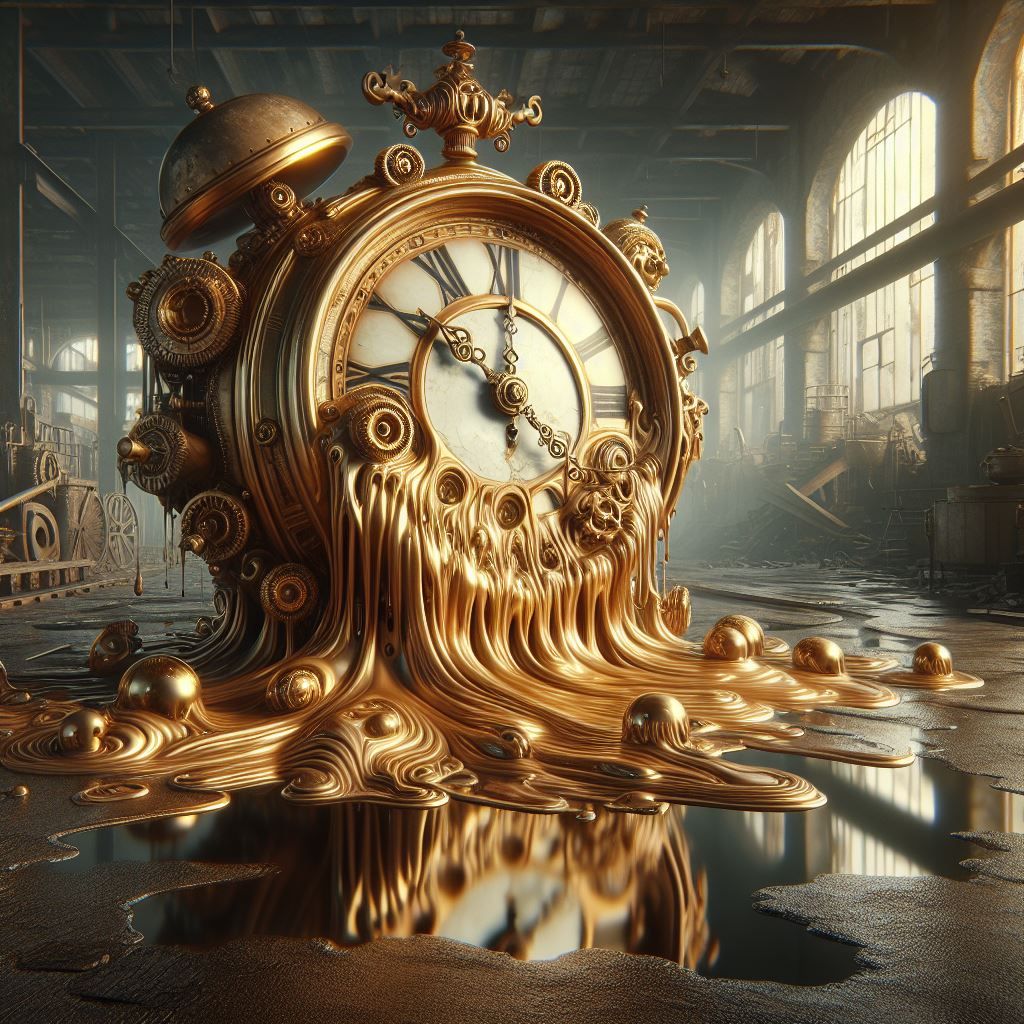 Steampunk Dali Clock