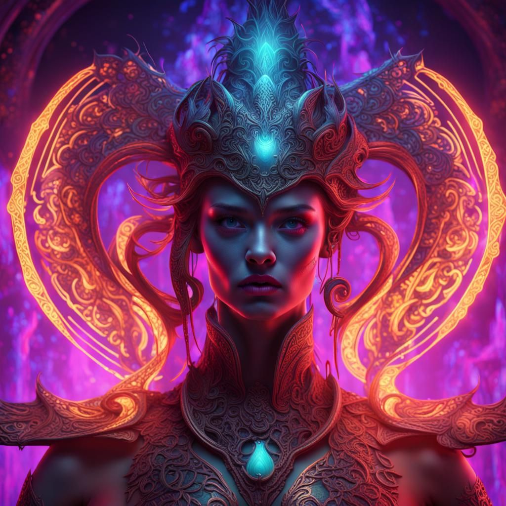 mystical characters with UV touches - AI Generated Artwork - NightCafe ...