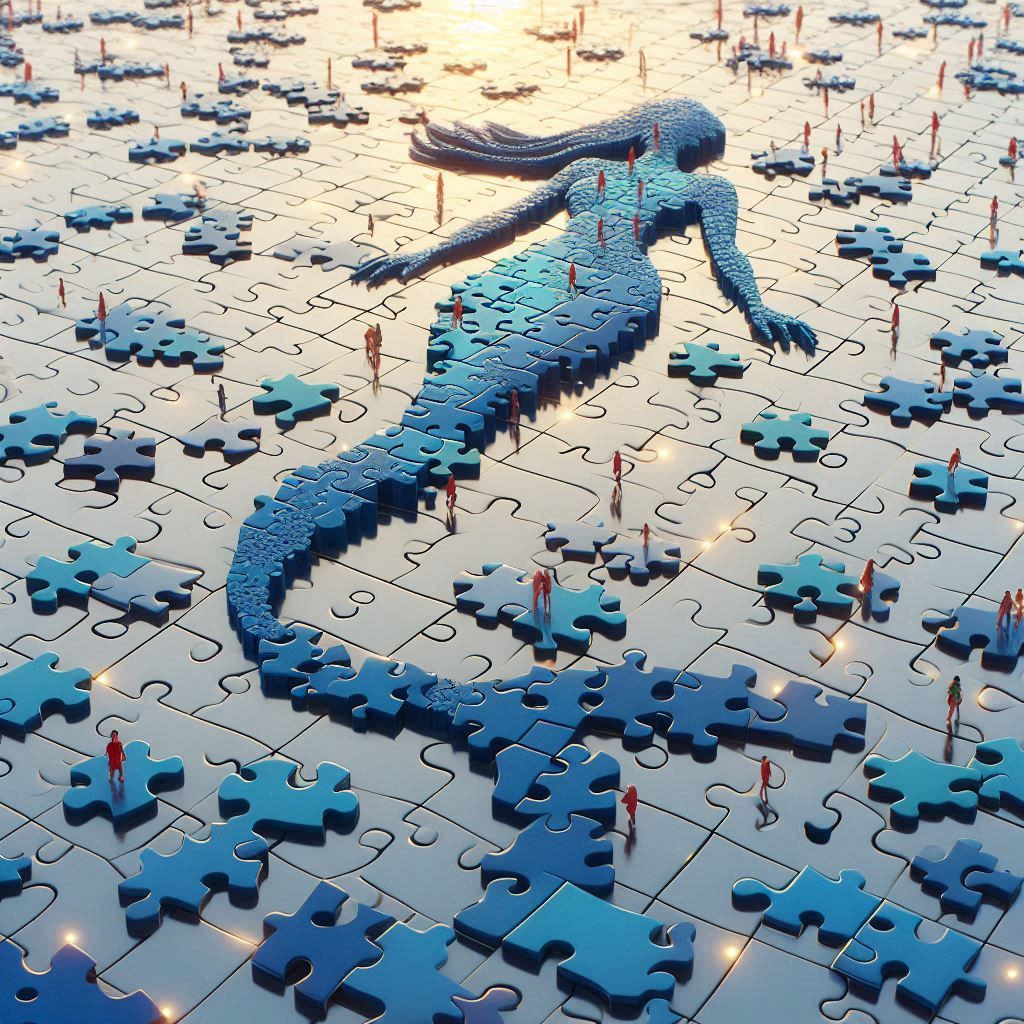 Puzzled mermaid