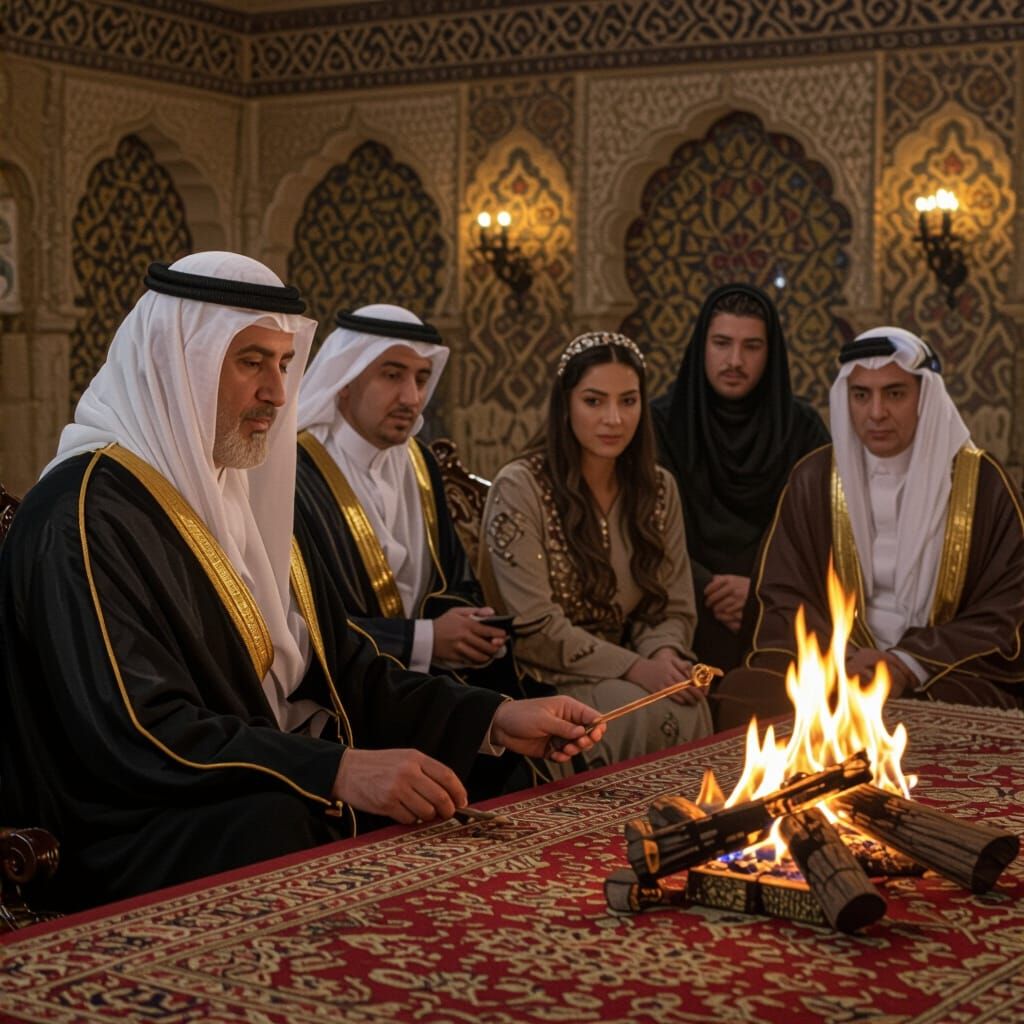 Tranquil Beach with Azure Waves and Footprints