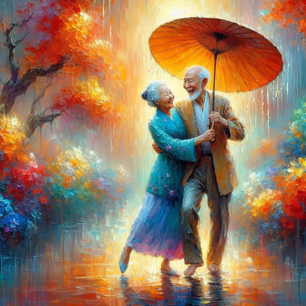 dancing in the rain