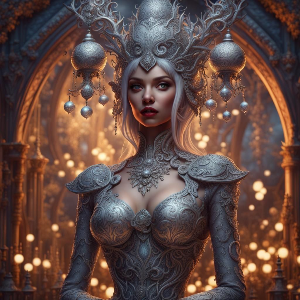 Silver Bells Christmas Lady  by @Quibbles