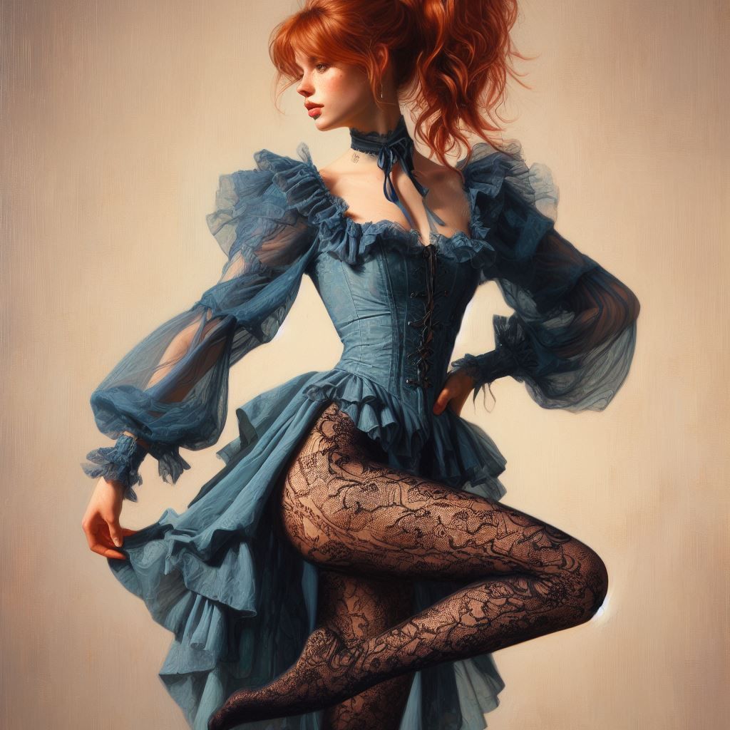 The Ruffled Blue Dress