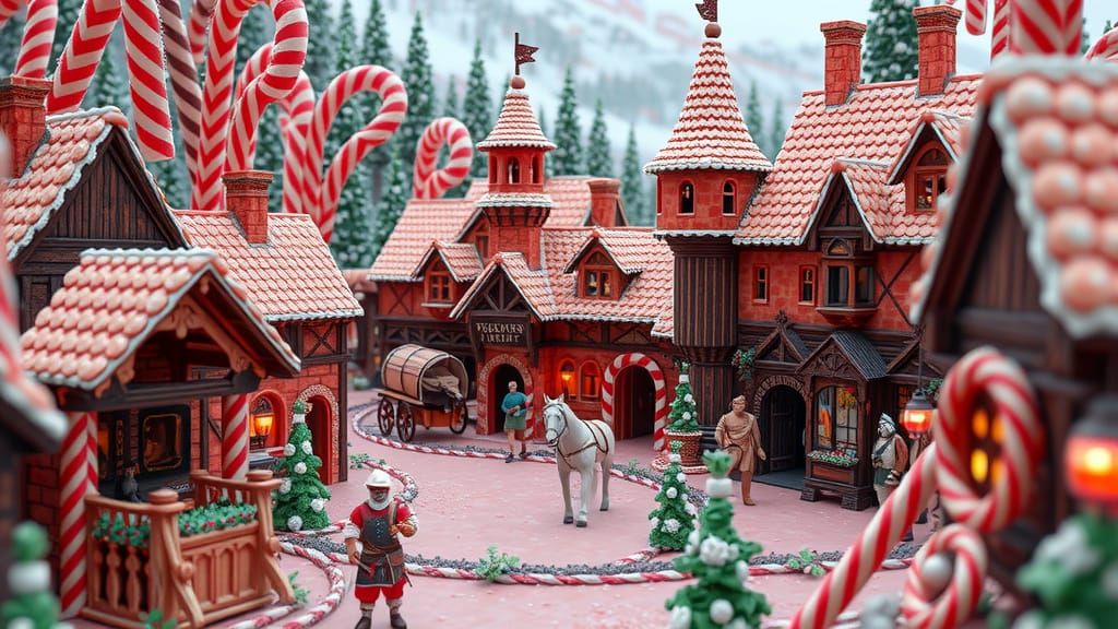 Candy Village  by @beepbeep