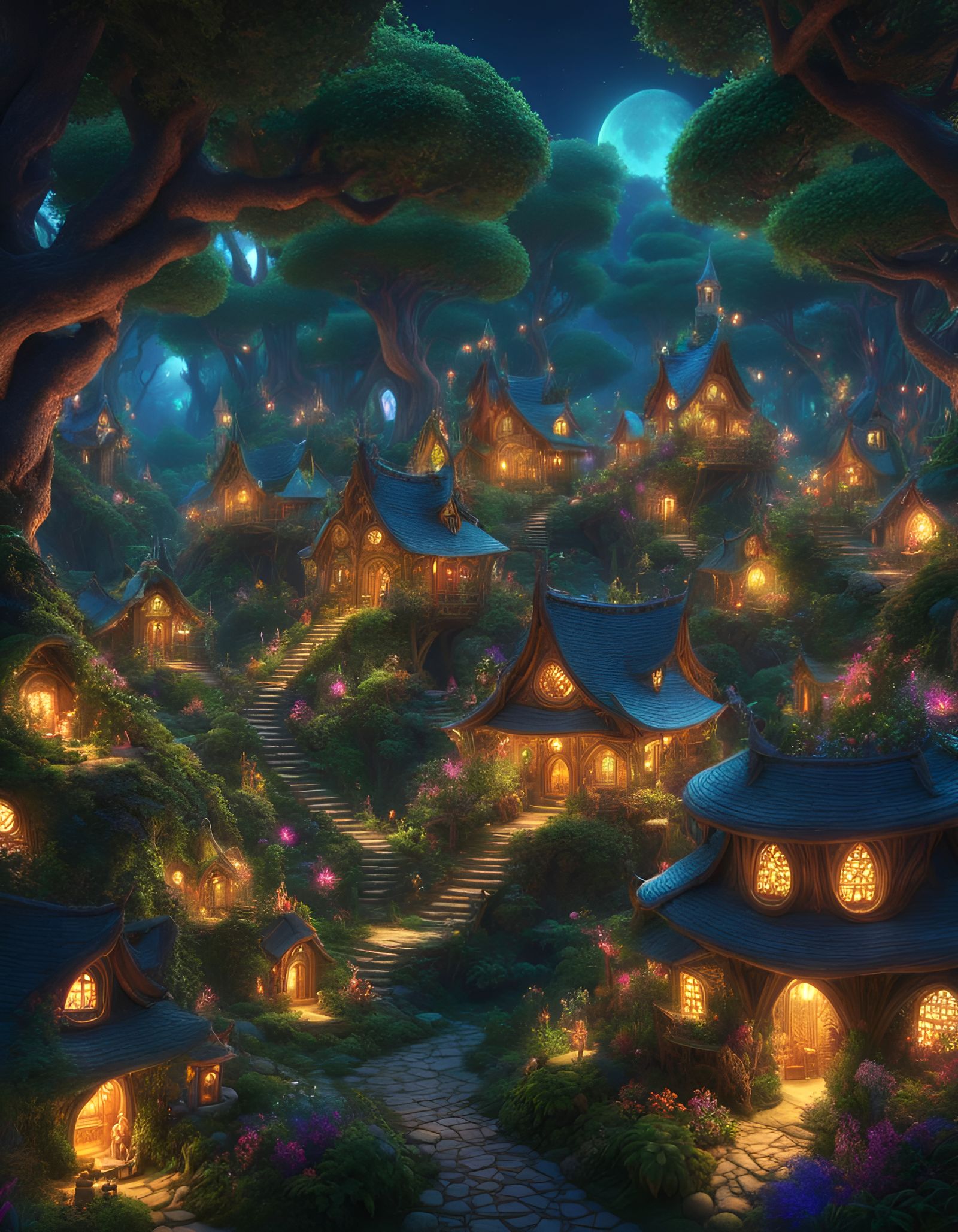 Fairytale Village (#1)  by @Prophet 
