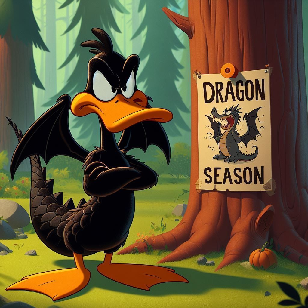"Dragon Season" starring Daffy Dragon