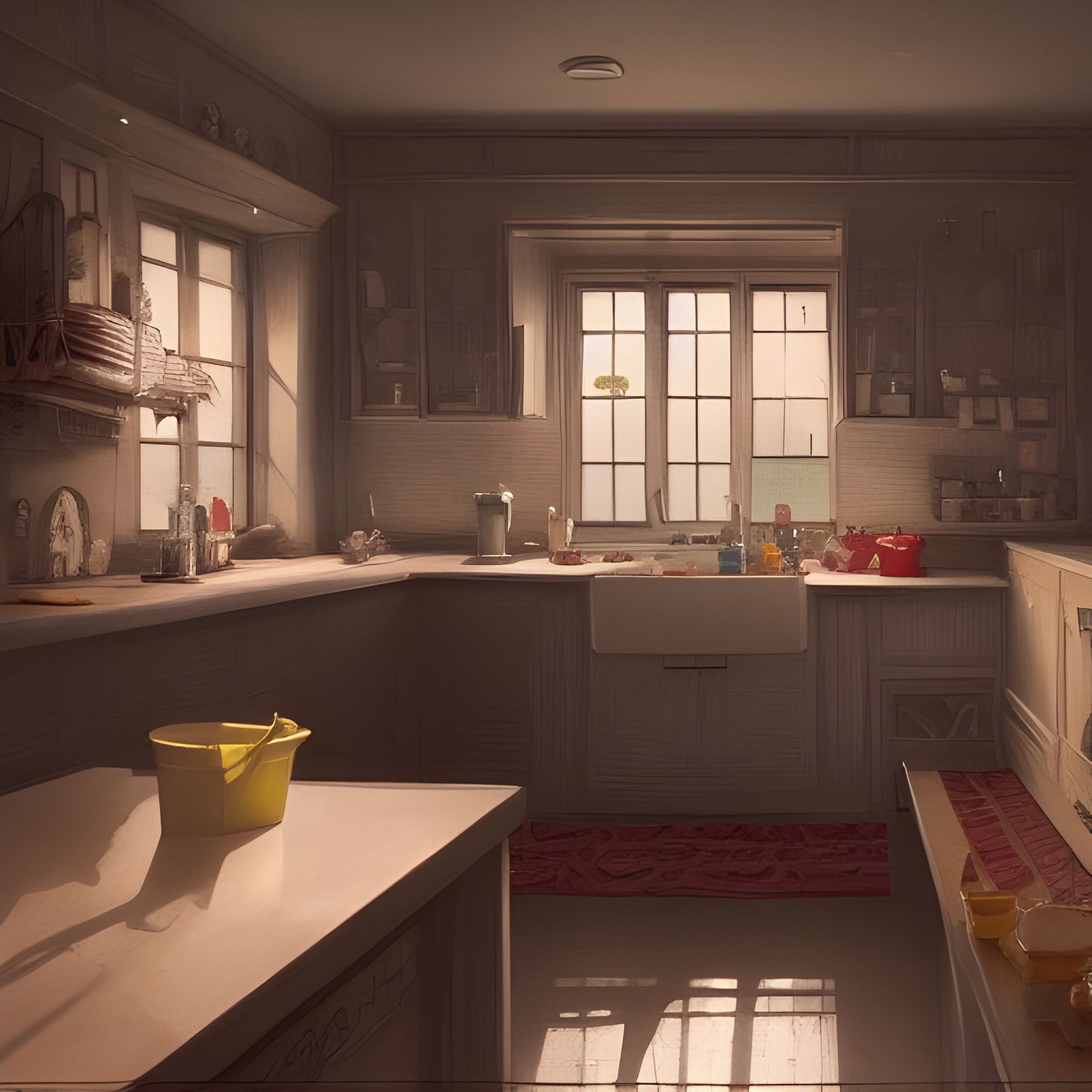 Anime house (3/5) - Kitchen - AI Generated Artwork - NightCafe Creator