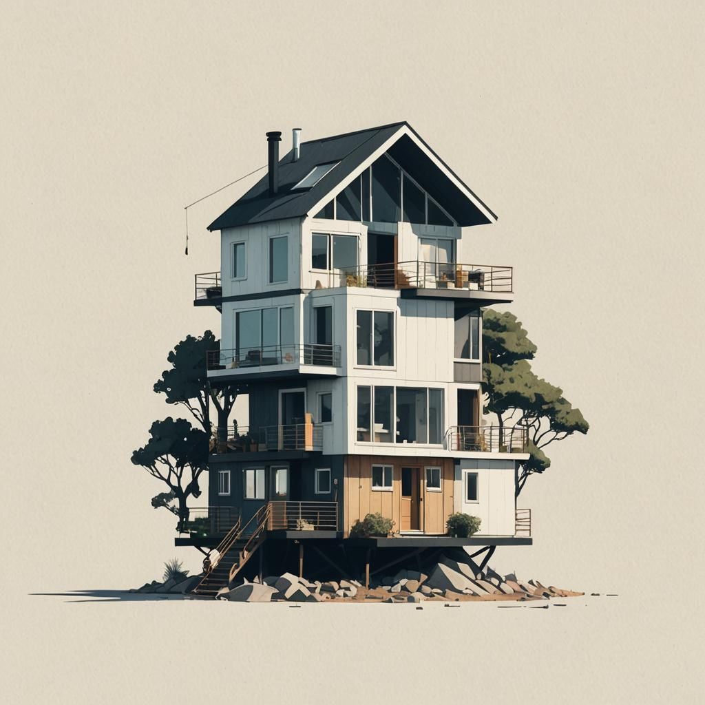 withdrawal architecture, minimal housing, tiny house, minima...