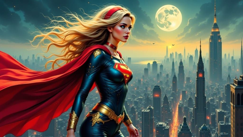 When trouble rear’s it’s ugly head, that is a call for a beautiful Supergirl!