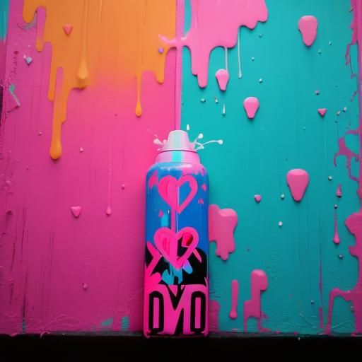 pale pink totem pole, love hearts, jungle vibes, dripping in...