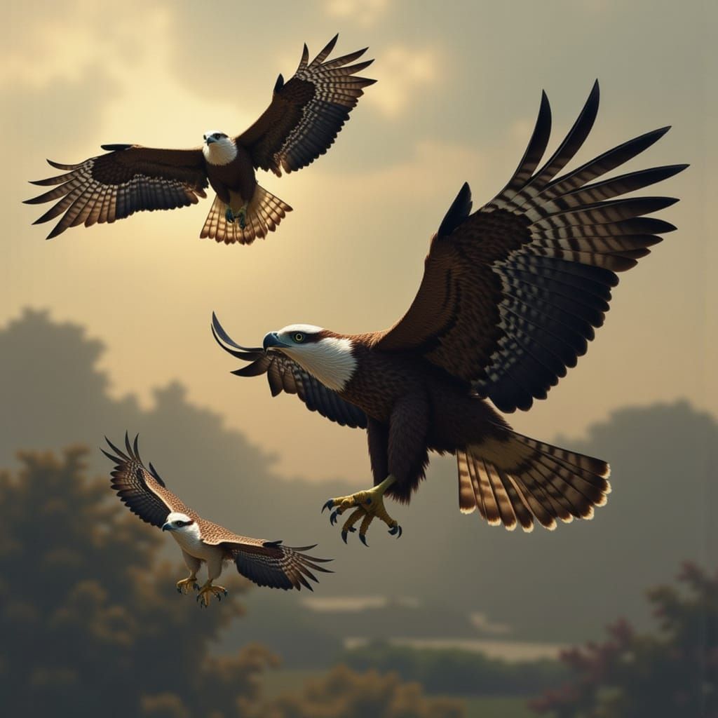 <lora:Epic Birds of Prey:1.0> Birds of prey hunting
