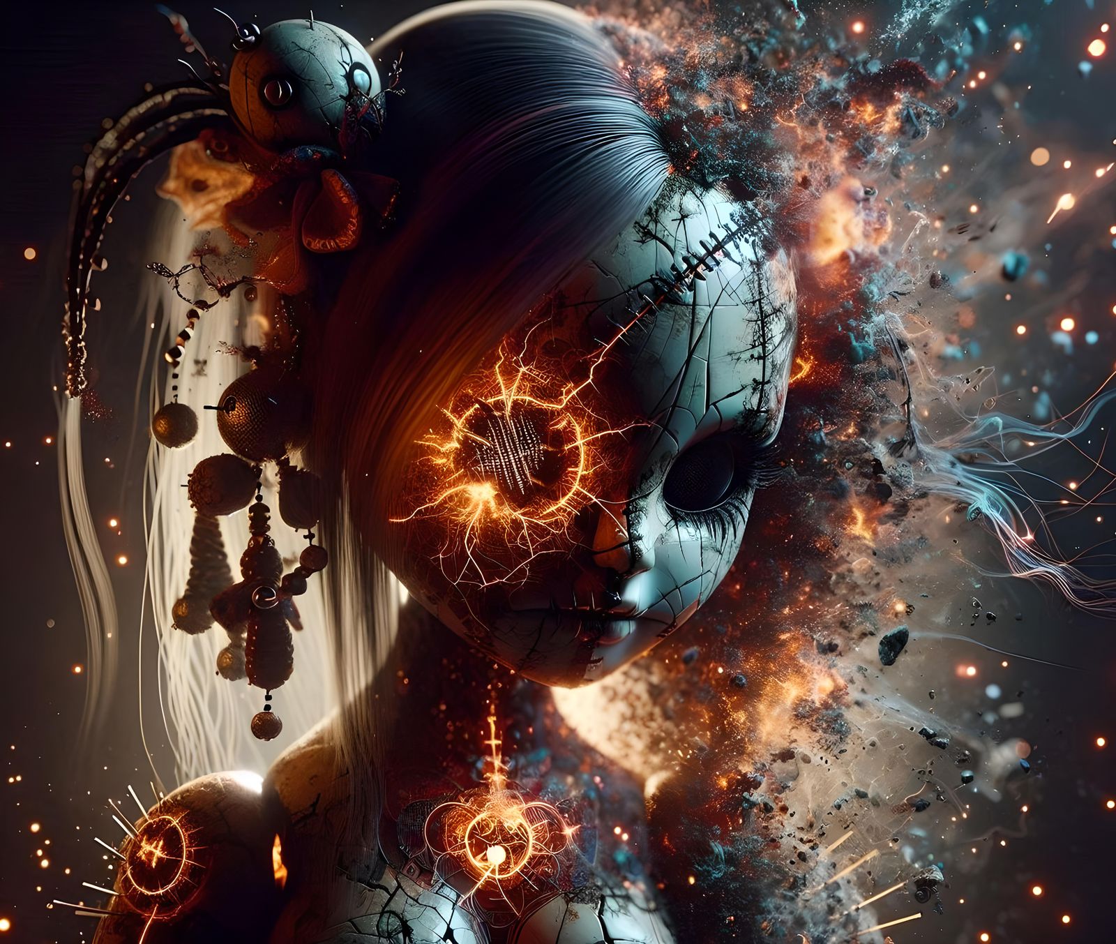 Flames of a fractured soul  by @HippiNinjaPirate