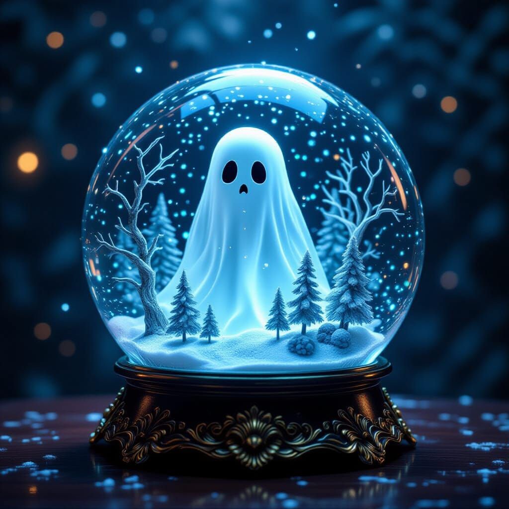 snow globe ghost gil