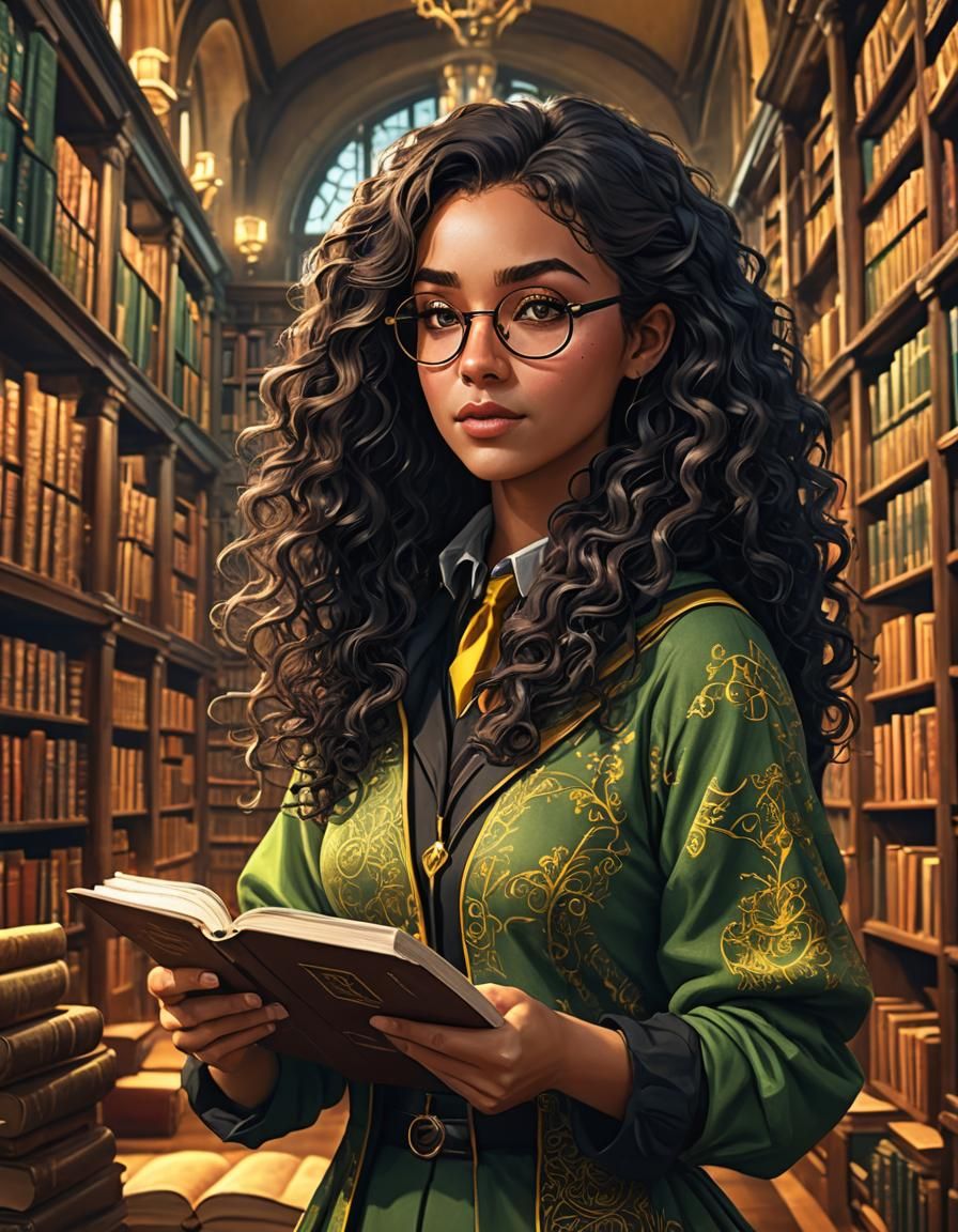 Dara Ravenwood, Black Curly Long Hair, Tanned skin, Wirefram...