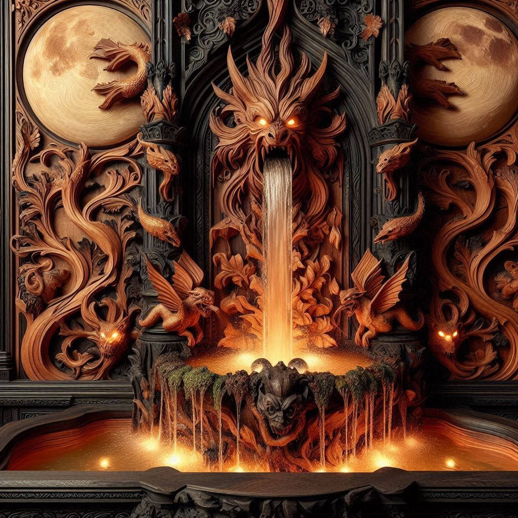 Wood Gothic Fountain