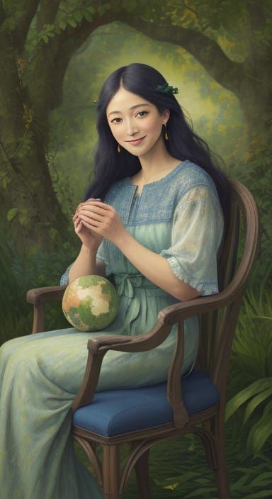 Gauguin-Inspired Goddess of the Earth