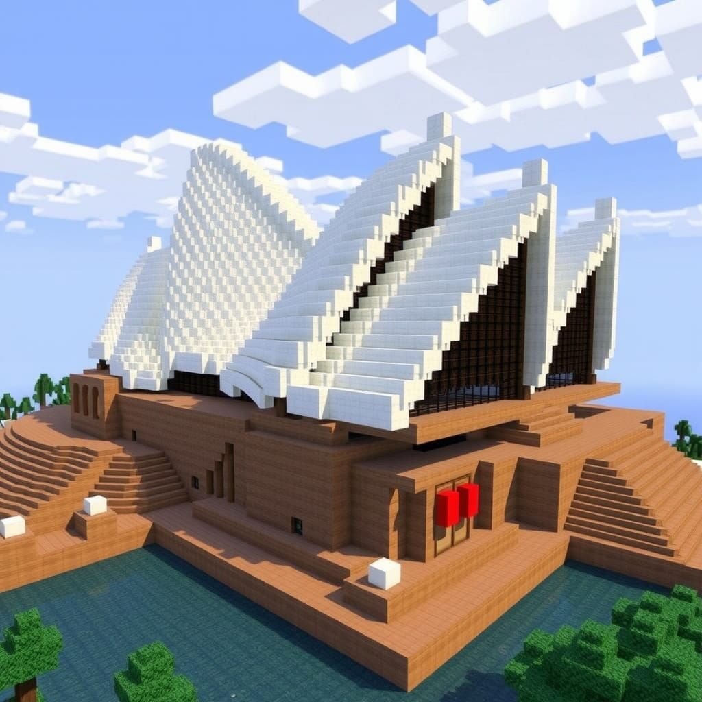 Minecraft Sydney Opera House  by @Neelix