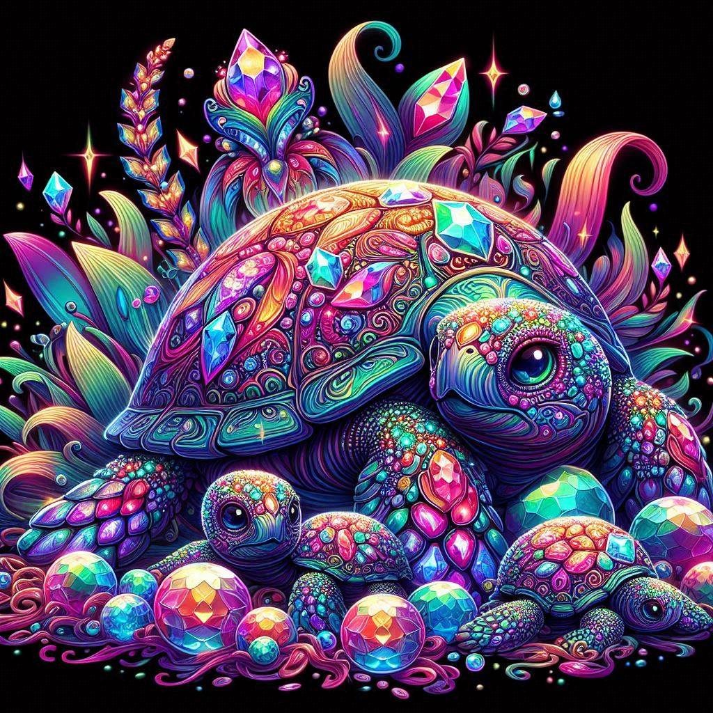 sea turtle & baby sea turtles