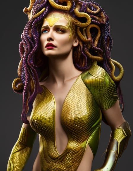 Before she was cursed, she was known as)Medusa the Maiden Beauty - AI  Generated Artwork - NightCafe Creator