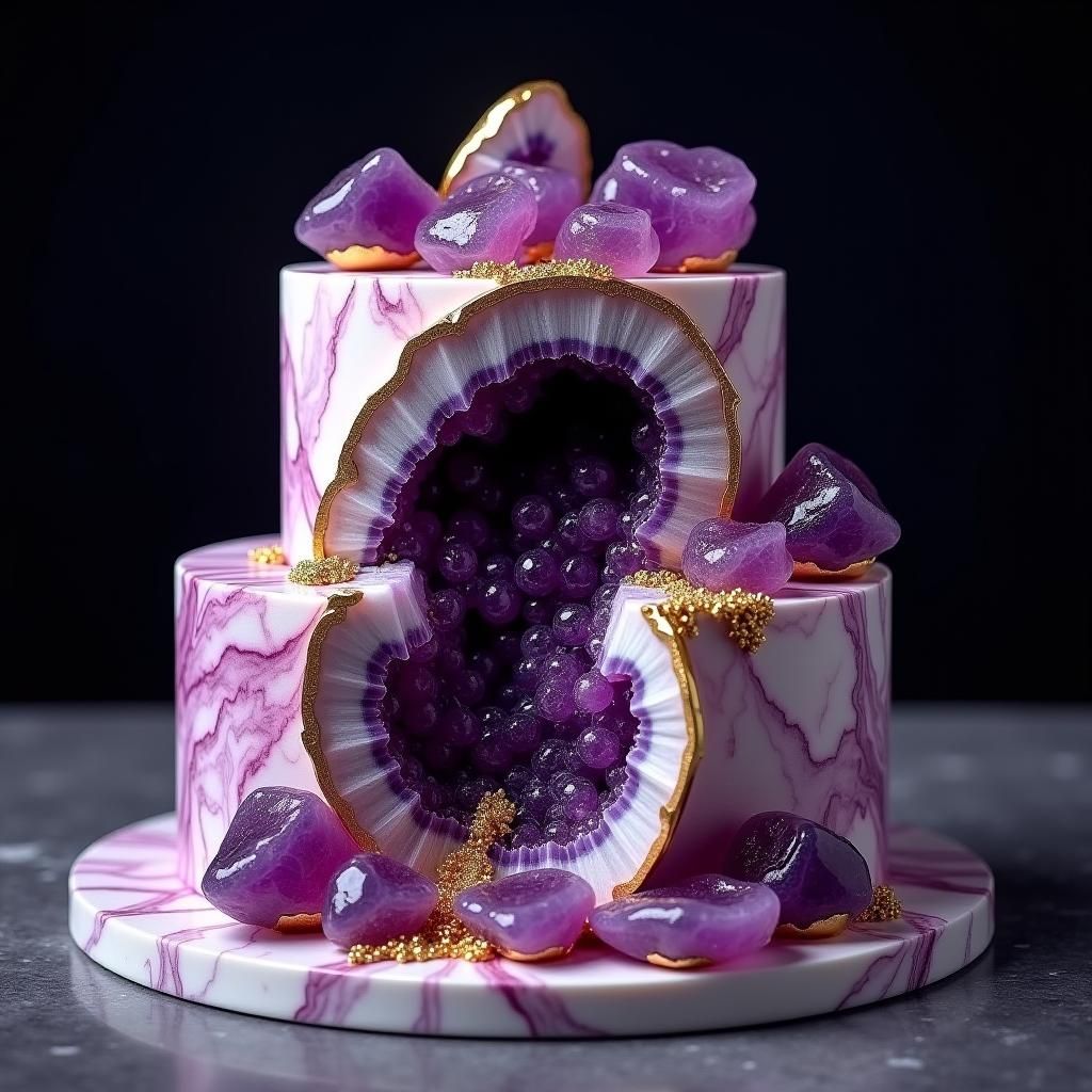 Amethyst Geode Cake 