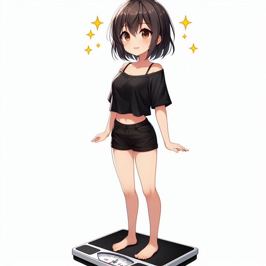 Cute and a scale