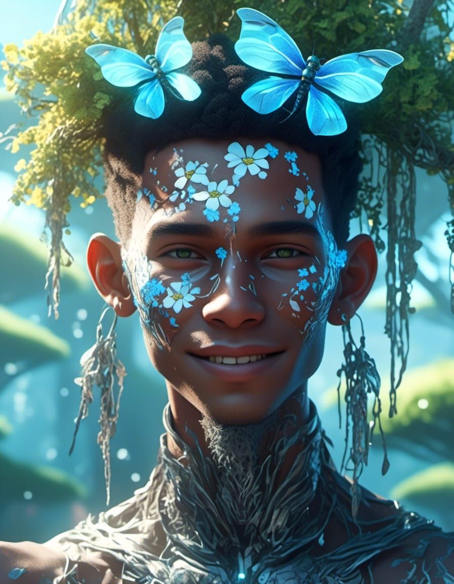 💠 Blue summer with dragonfly 1 💠